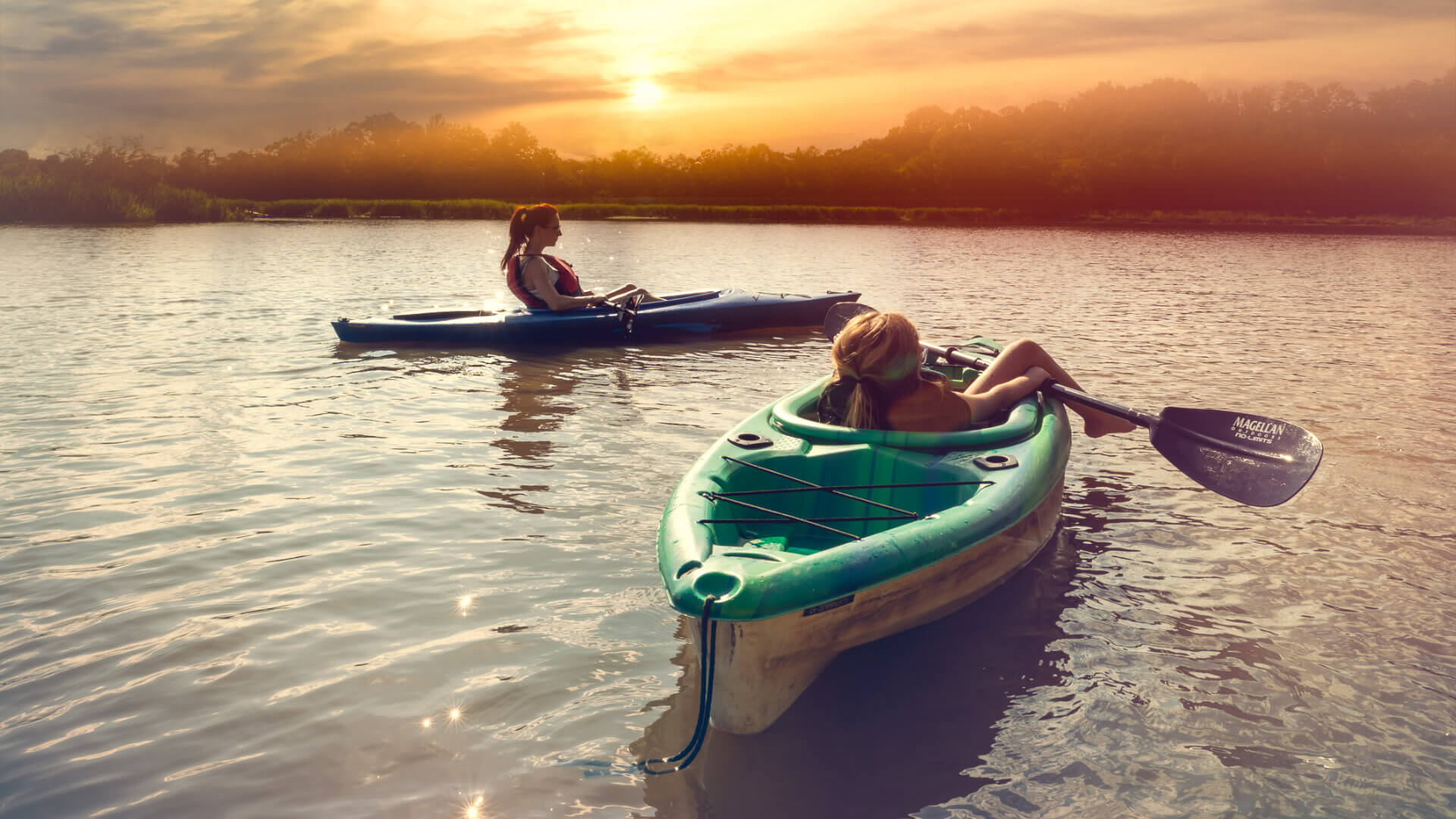 Kayaking on Crystal Lake